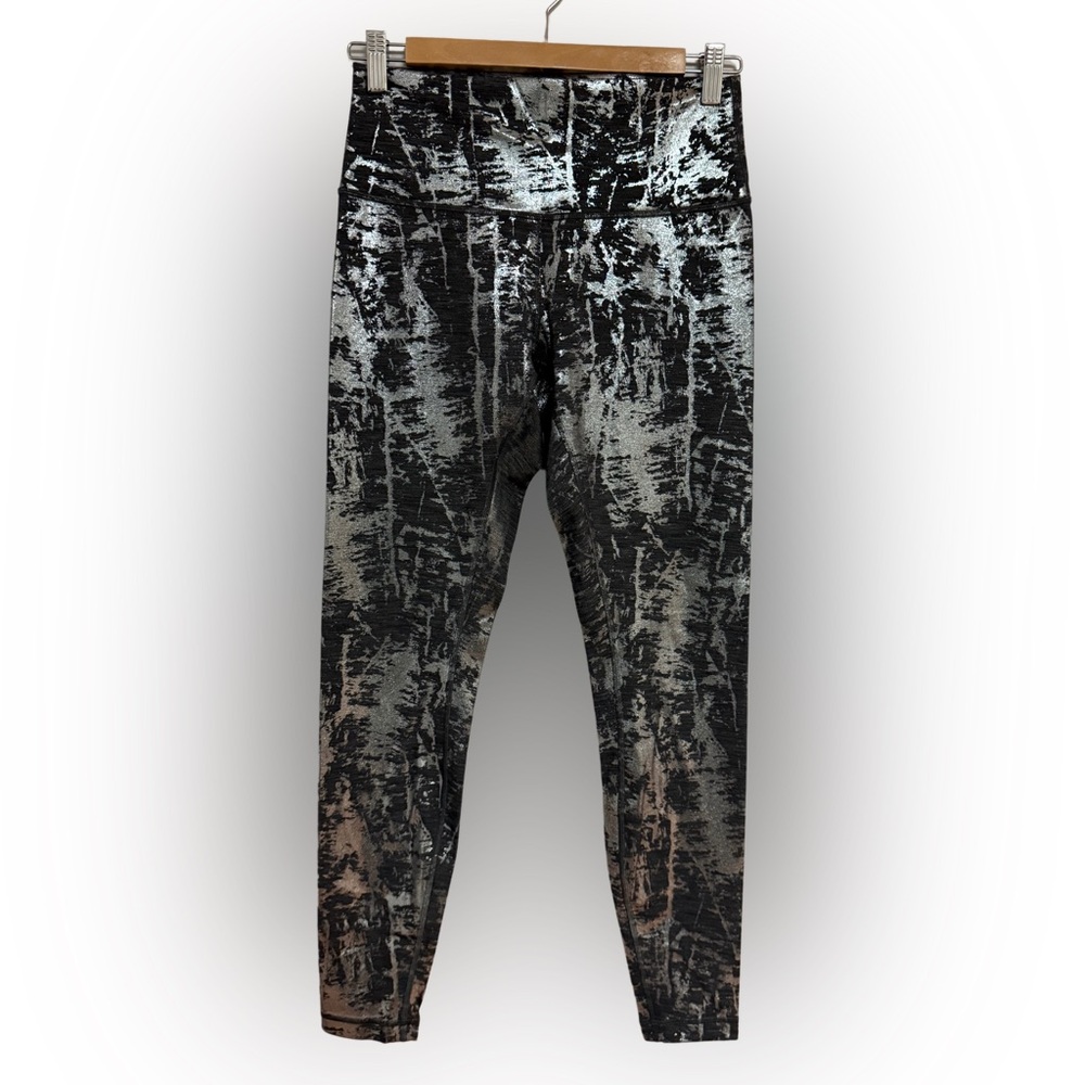 Lululemon Grey and Silver Tights Size 8